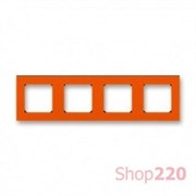 Рамка 4 поста, оранжевый, Levit ABB 3901H-A05040 66