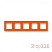 Рамка 5 постов, оранжевый, Levit ABB 3901H-A05050 66