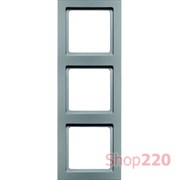 Рамка 3 поста, алюминий, Q.3 Berker 10136094