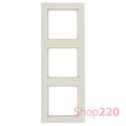 Рамка 3 поста, белый, Q.3 Berker 10136092