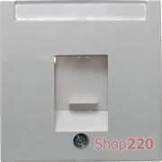 Центральная панель RJ12/RJ45 с заслонкой от пыли с полем для надписи, полярная белизна-matt, S.1 Berker 11701909