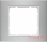 Рамка 1 пост, алюминий, B.3 Berker 10113904