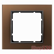 Рамка 1 пост, коричневый, B.3 Berker 10113001