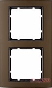 Рамка 2 поста, коричневый, B.3 Berker 10123001