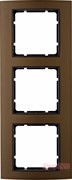 Рамка 3 поста, коричневый, B.3 Berker 10133001