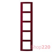 Рамка 5 постов, красный, B.3 Berker 10153022