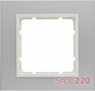 Рамка 1 пост, алюминий, B.7 Berker 10116914