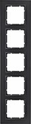 Рамка 5 постов, антрацит, B.7 Berker 10156626