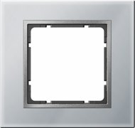 Рамка 1 пост, стекло алюминий, B.7 Berker 10116414