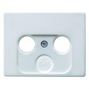 Накладка ТВ розеток на 2/3 отверстия, полярная белизна, ARSYS Berker 12010179