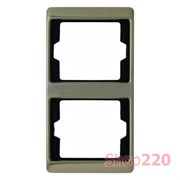 Рамка 2 поста, вертикальная, бронза, ARSYS Berker 13240001