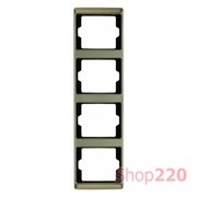 Рамка 4 поста, вертикальная, бронза, ARSYS Berker 13440001