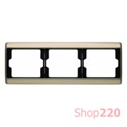 Рамка 3 поста, бронза, ARSYS Berker 13740001