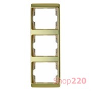 Рамка 3 поста, вертикальная, золото, ARSYS Berker 13340002