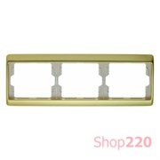 Рамка 3 поста, золото, ARSYS Berker 13740002
