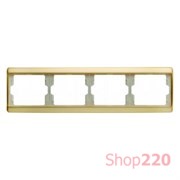 Рамка 4 поста, золото, ARSYS Berker 13840002