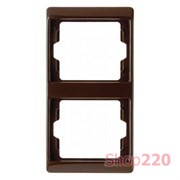 Рамка 2 поста, вертикальная, коричневий, ARSYS Berker 13230001