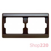 Рамка 2 поста, коричневий, ARSYS Berker 13630001