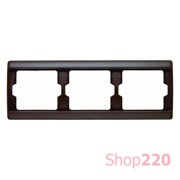 Рамка 3 поста, коричневий, ARSYS Berker 13730001