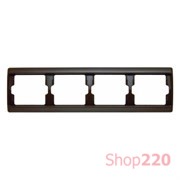 Рамка 4 поста, коричневий, ARSYS Berker 13830001