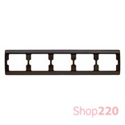 Рамка 5 постов, коричневий, ARSYS Berker 13930001