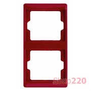 Рамка 2 поста, вертикальная, красный, ARSYS Berker 13230062