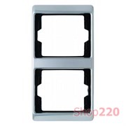 Рамка 2 поста, вертикальная, нержавеющая сталь, ARSYS Berker 13240004