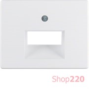 Накладка для двойной компьютерной розетки, полярная белизна, ARSYS Berker 14090069