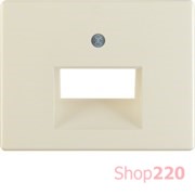 Накладка для двойной компьютерной розетки, белый, ARSYS Berker 14090002