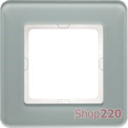 Рамка 1 пост, белое стекло, Q.7 Berker 10116079