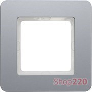 Рамка 1 пост, алюминий, Q.7 Berker 10116074