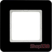 Рамка 1 пост, черное стекло, Q.7 Berker 10116076