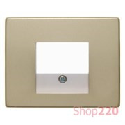 Накладка для аудио и USB розеток, золото, ARSYS Berker 10340002