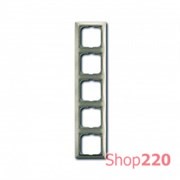 Рамка 5 постов, шампань, ABB 2515-93-507 Basic 55