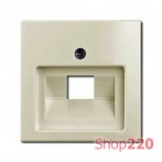 Накладка для телефонной розетки, белый шале, ABB 1803-96-507 Basic 55