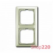 Рамка 2 поста, белый шале, ABB 2512-96-507 Basic 55