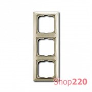 Рамка 3 поста, белый шале, ABB 2513-96-507 Basic 55