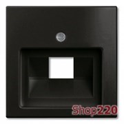 Накладка для телефонной розетки, черный шато, ABB 1803-95-507 Basic 55