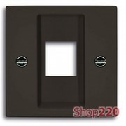 Накладка для компьютерной розетки, черный шато, ABB 2561-95-507 Basic 55