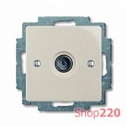 Розетка телевизионная TV, шампань, ABB 1743-01-93-507 Basic 55