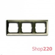 Рамка 3 поста, бежевый-мейсон, ABB 2513-99-507 Basic 55