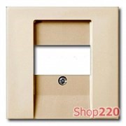 Накладка для USB розетки, белый шале, ABB 2539-96-507 Basic 55