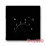 Накладка для терморегулятора теплого пола, черный шато, ABB 1795-95-507 Basic 55