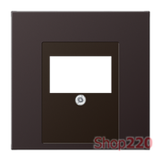 Накладка аудио розетки, дарк, металл, Jung AL2969TD