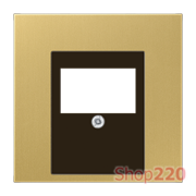 Накладка аудио розетки, классическая латунь, металл, Jung ME2969TC