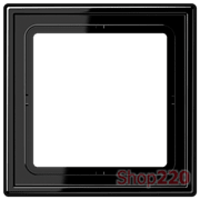 Рамка 1 пост, черный, Jung LS990 (пластик) LS981SW