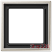 Рамка 1 пост, нержавеющая сталь, Jung LS990 (металл) ES2981