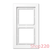 Рамка 2 поста, белый, Jung LS Design (пластик) LSD982WW