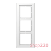 Рамка 3 поста, белый, Jung LS Design (пластик) LSD983WW