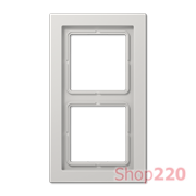 Рамка 2 поста, светло-серый, Jung LS Design (пластик) LSD982LG